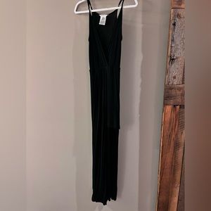 Black BCBGeneration Asymmetrical v neck dress